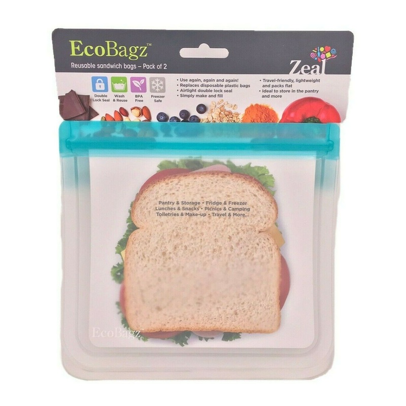 Zeal Eco Bagz Pack of 2 Reusable Sandwich Bags