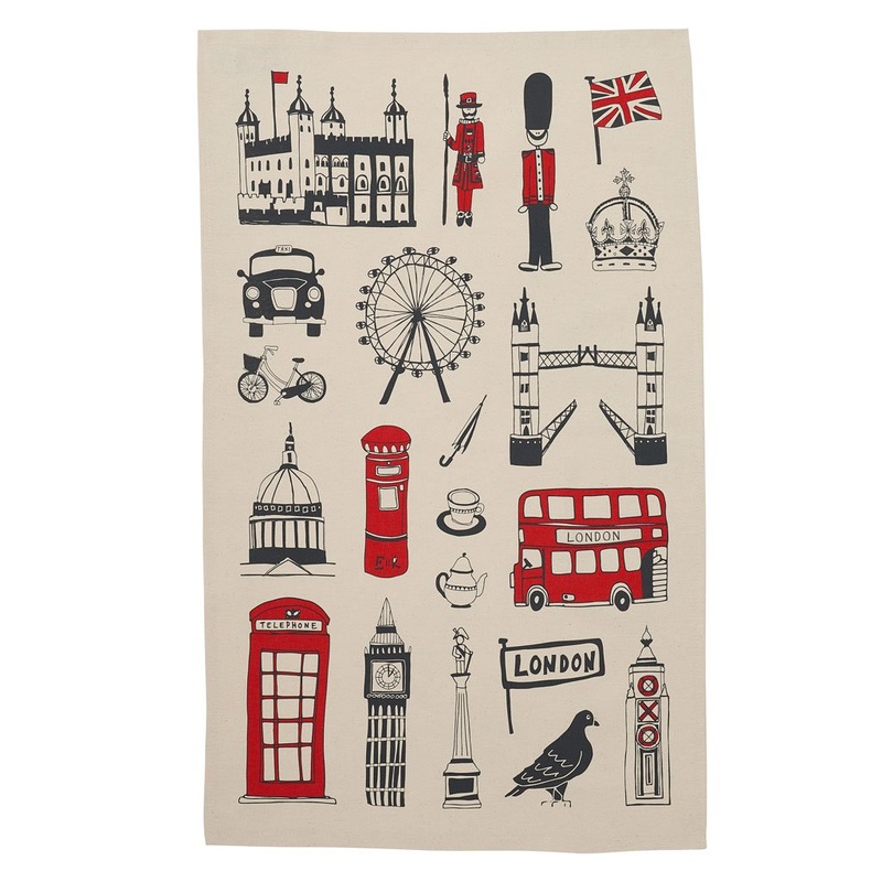 Victoria Eggs Big Smoke Tea Towel