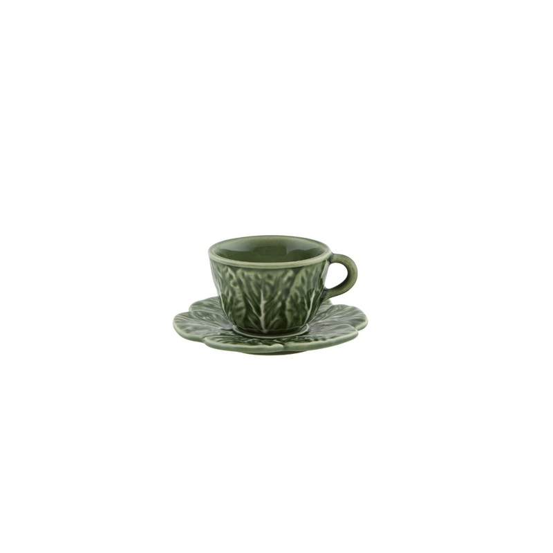 Bordallo Pinheiro Cabbage Coffee Cup & Saucer