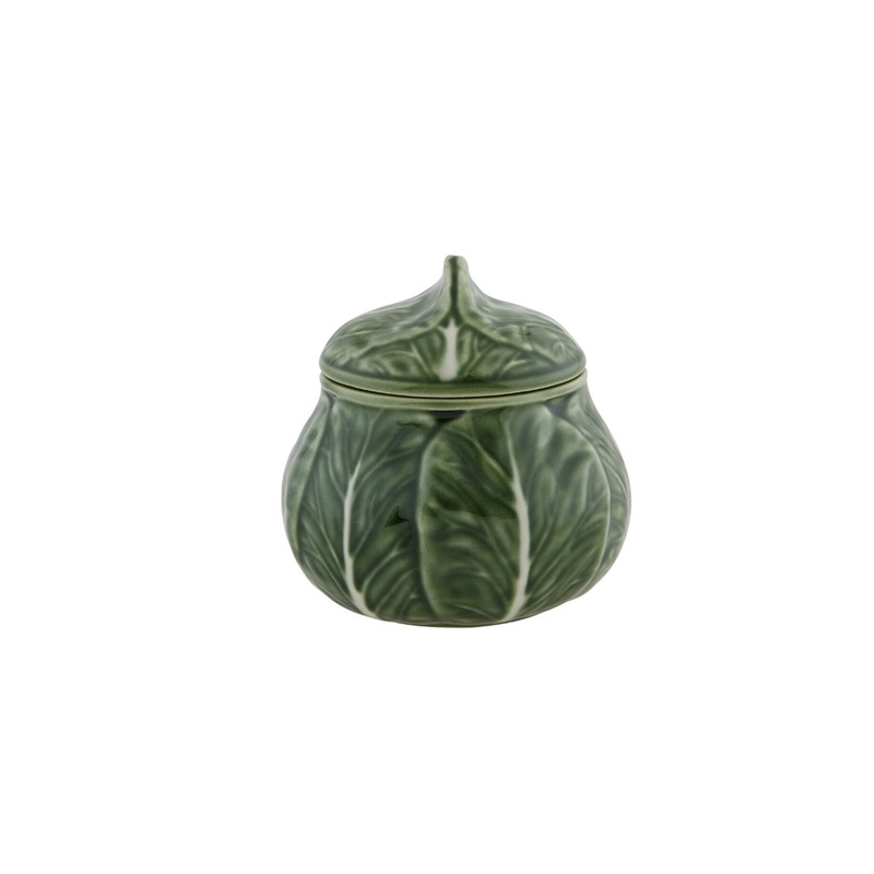 Bordallo Pinheiro Cabbage Sugar Bowl