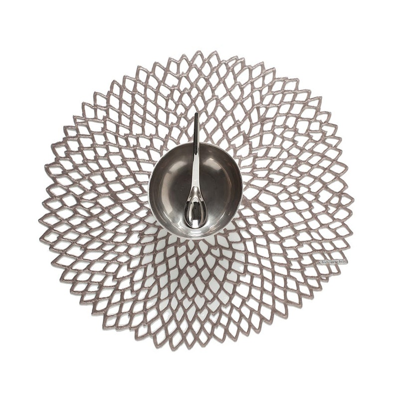 Chilewich Dahlia Placemat - Gunmetal