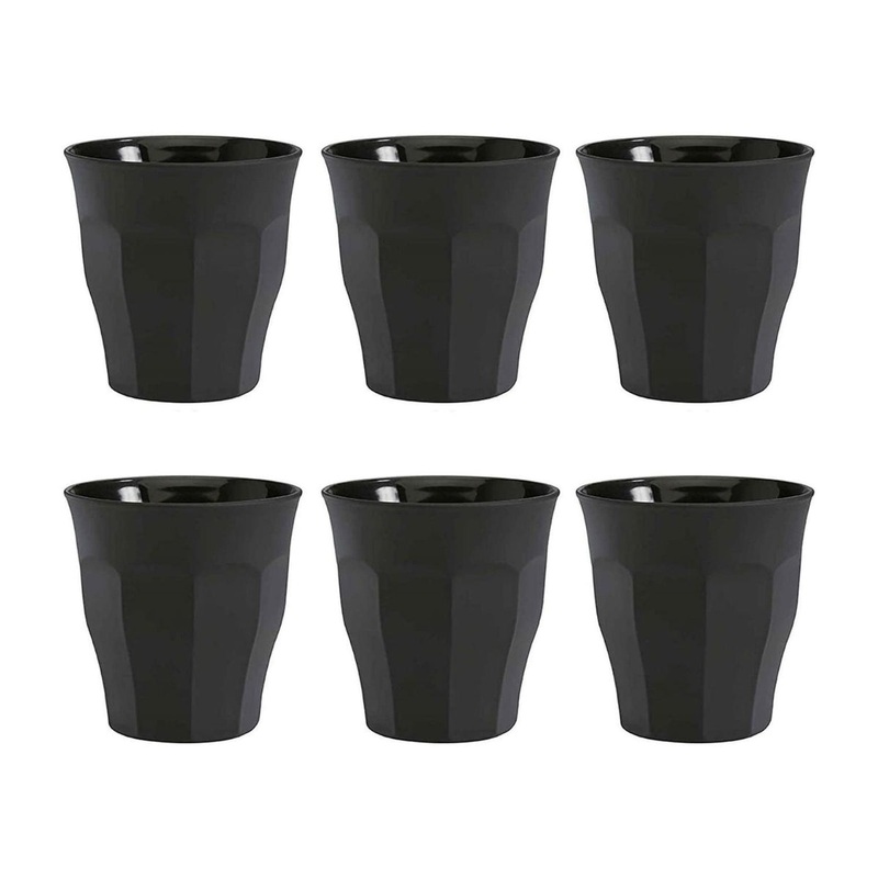 Duralex Picardie Set of 6 Black Tumblers - 25cl