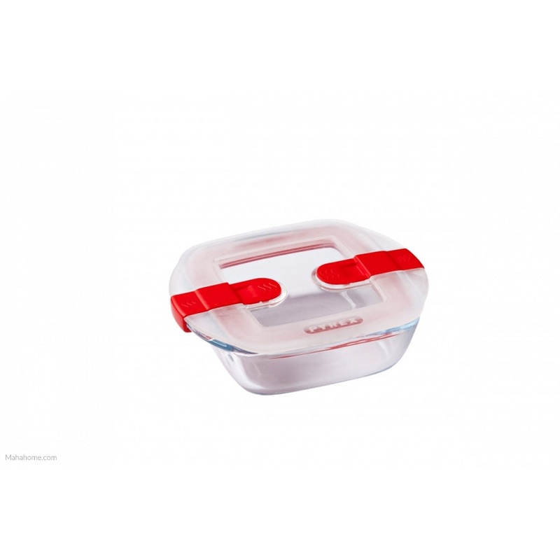 Pyrex Cook & Heat Roaster with Vented Lid - 12 x 12cm