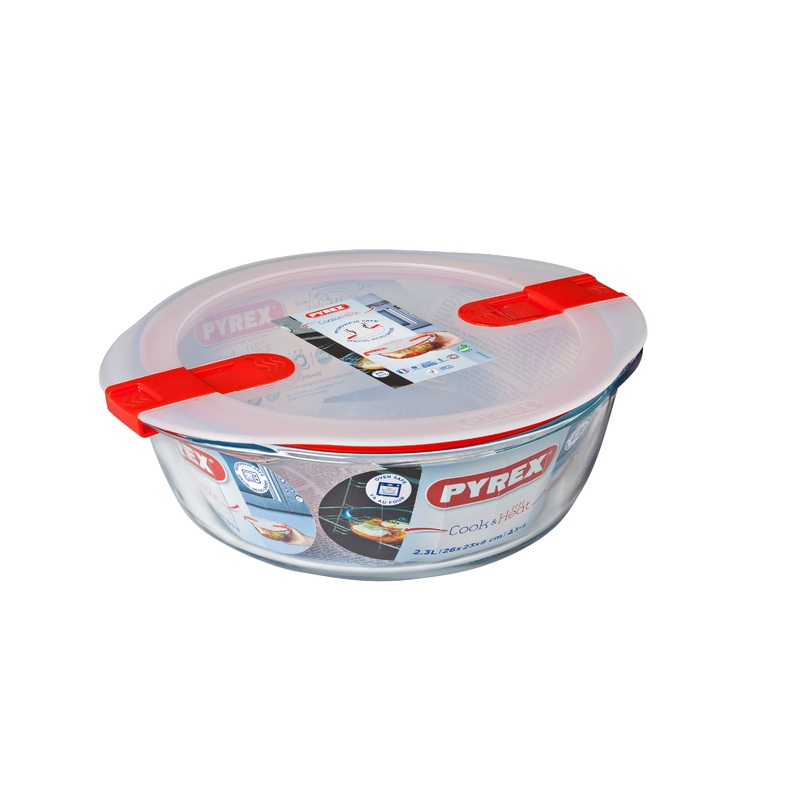 Pyrex Cook & Heat Roaster with Vented Lid - 26cm