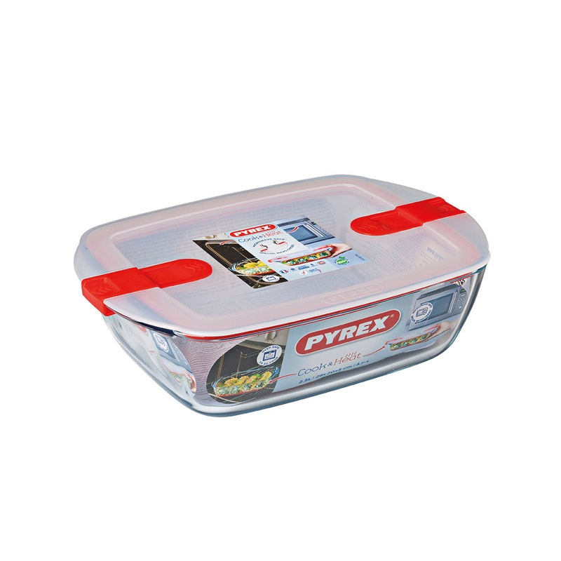 Pyrex Cook & Heat Roaster with Vented Lid - 28 x 20cm