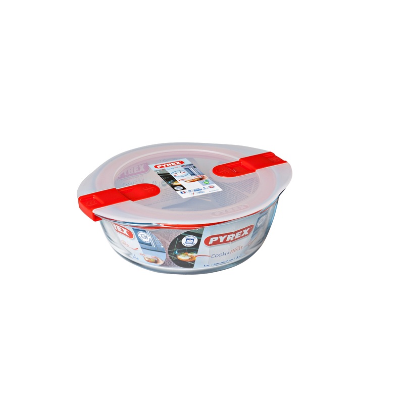 Pyrex Cook & HeatRound Roaster with Vented Lid - 20cm