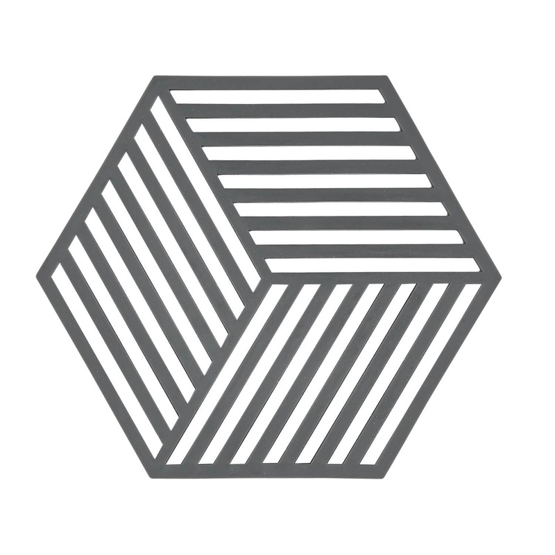 Silicone Hexagon Trivet - Cool Grey