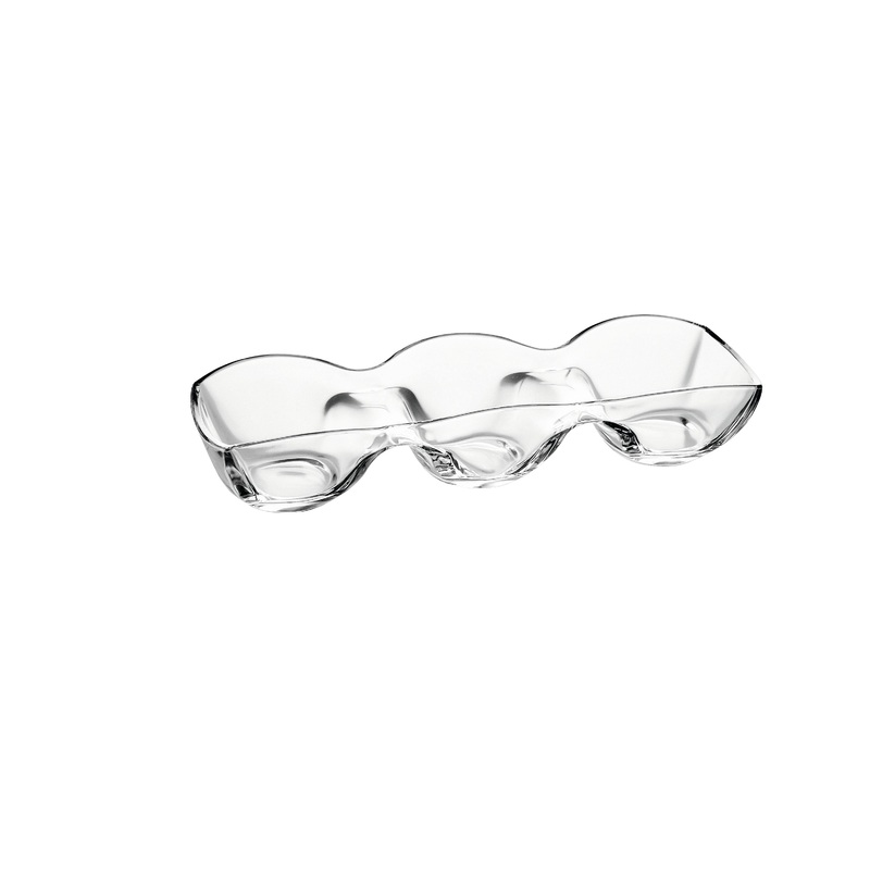 Vidivi Vetrerie Riunite Banquet Relish Dish Trio