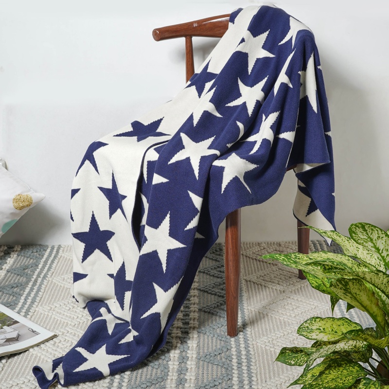 Blue Star Throw