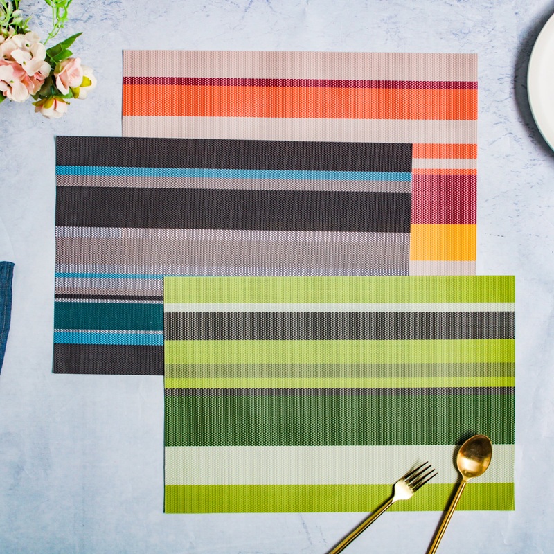 Dinner Mat Striped Set of 4