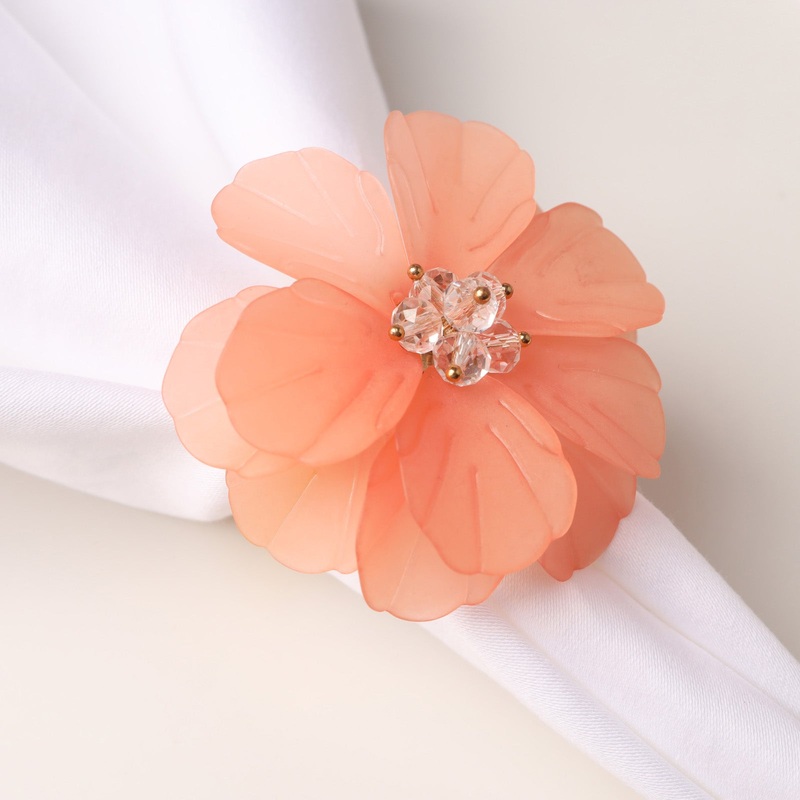 Flower Napkin Holder Peach