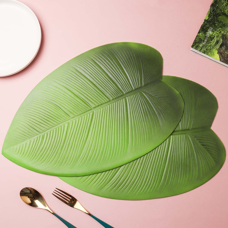 Green Leaf Placemat Set of 2