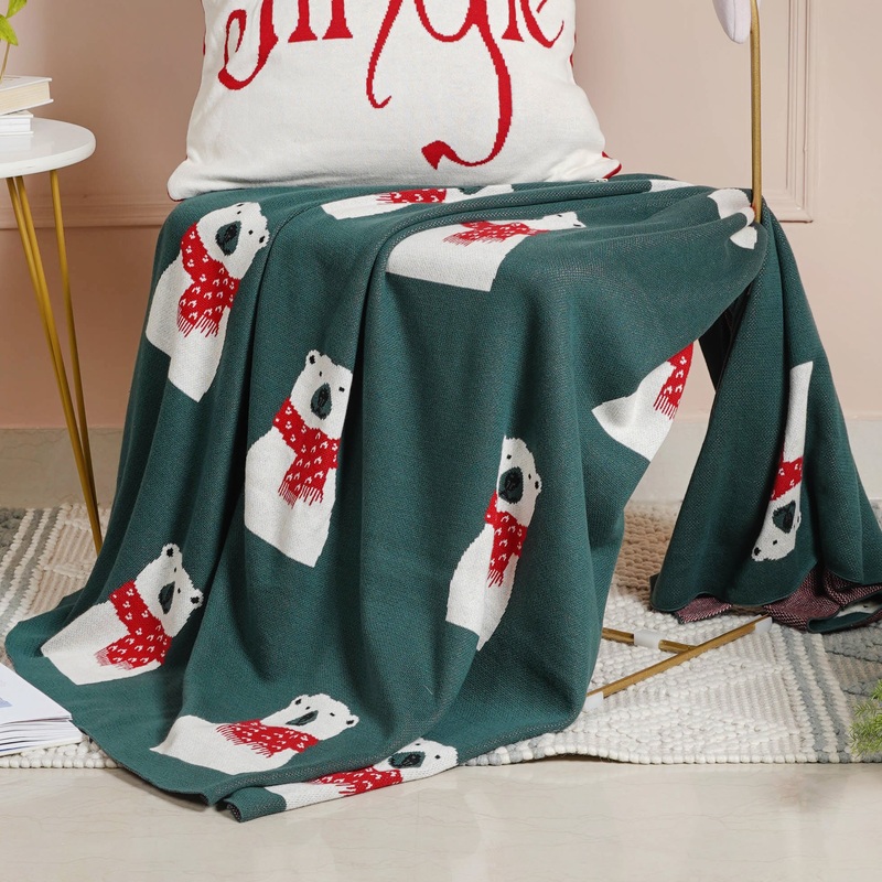 Green Throw Cover
