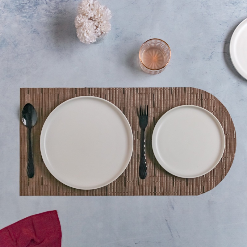 Long Center Table Placemat Brown
