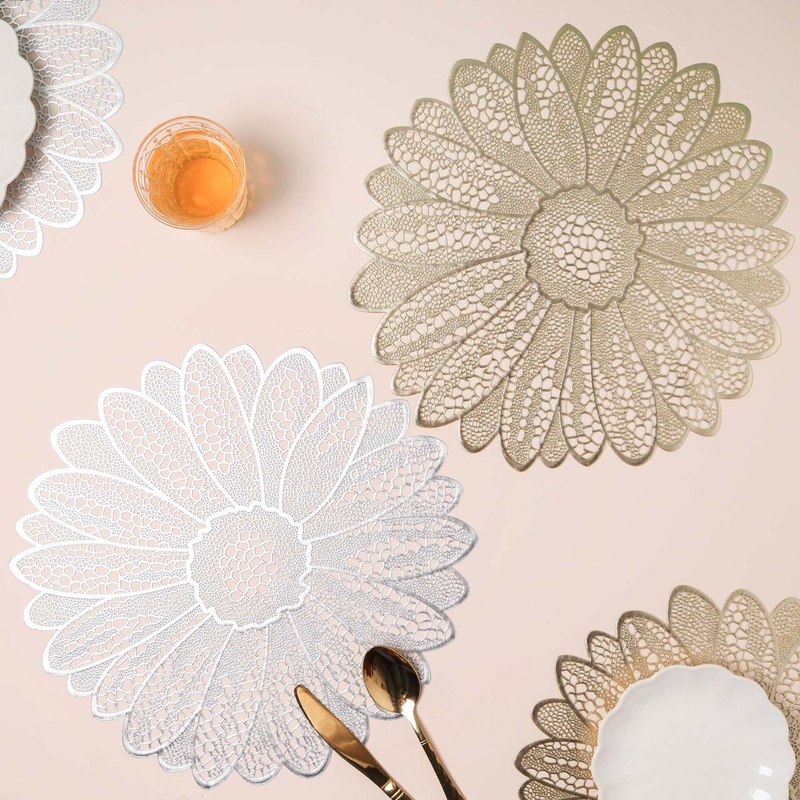 PVC Floral Placemat Set of 2