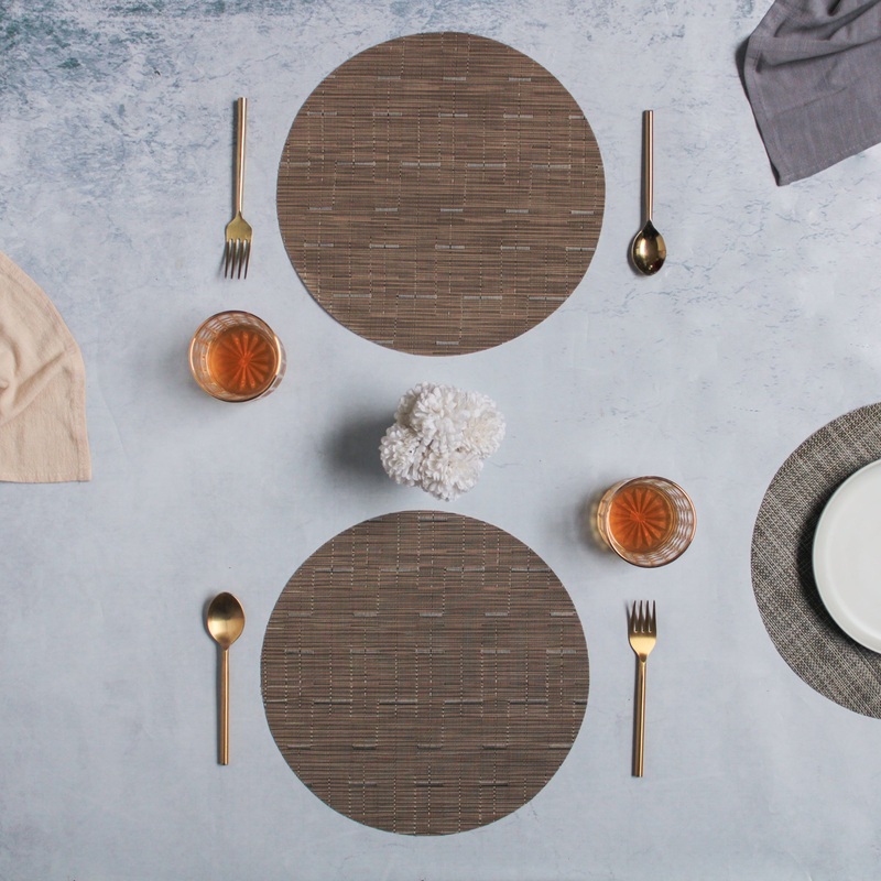 Round Placemat Bronze Set of 4