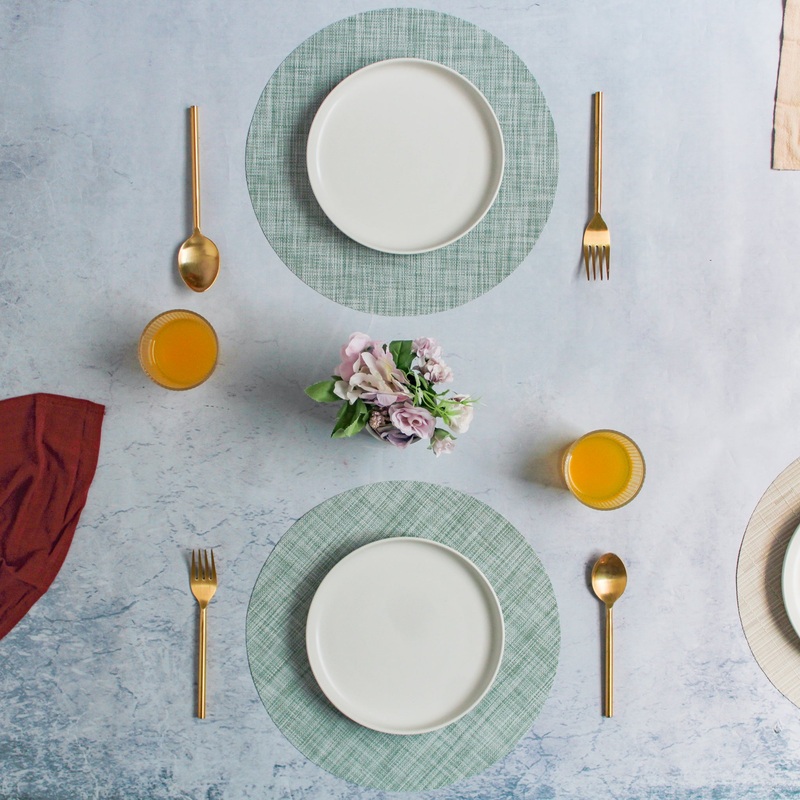 Round Placemat Mint Set of 4