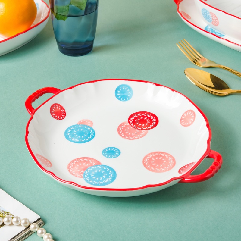 Abstract Design Round Plate