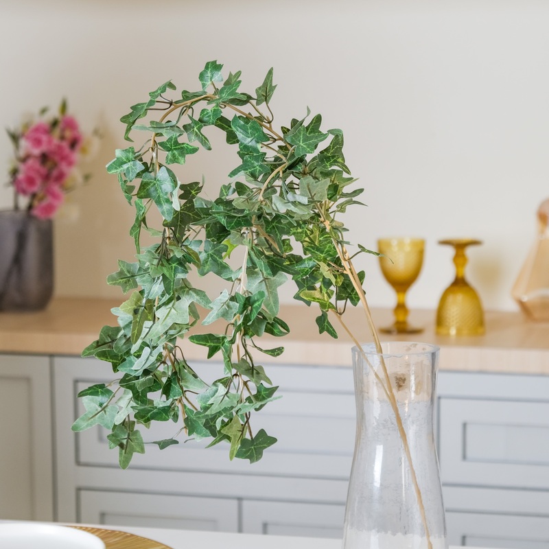 Artificial Green Leaf Stem