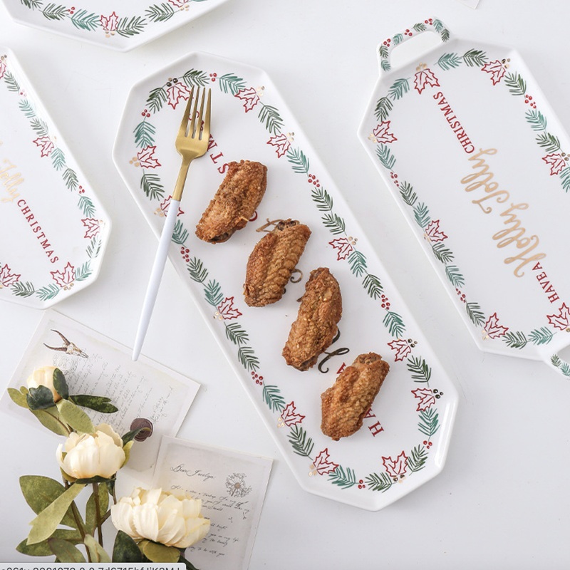 Ceramic Christmas Platter Large