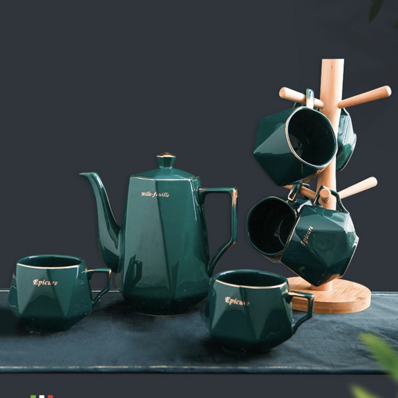 Contemporary Tea Set Green