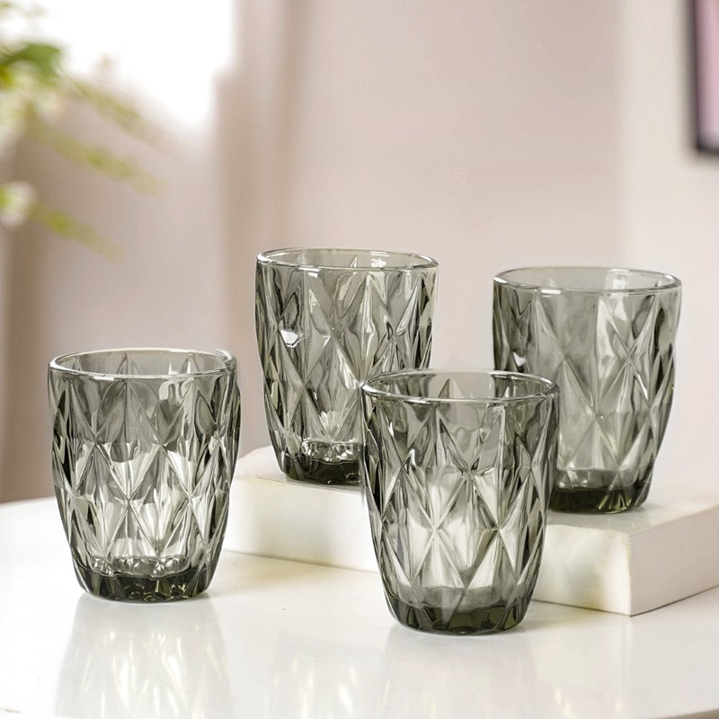 Embossed Drinkware Set of 4