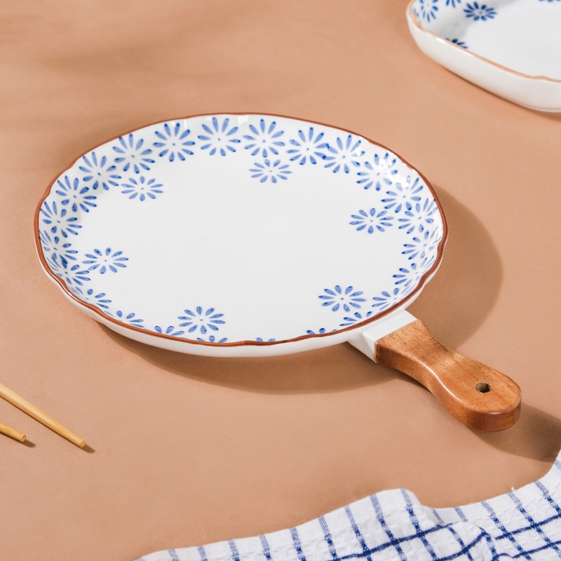 Floral Ceramic Pasta Plate