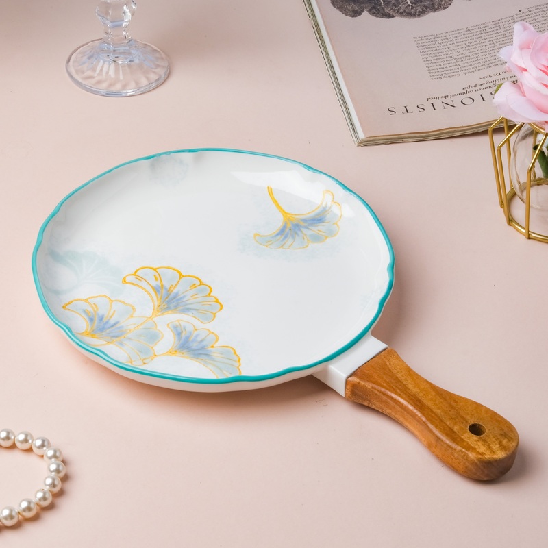 Floral Circular Bbq Plate Small