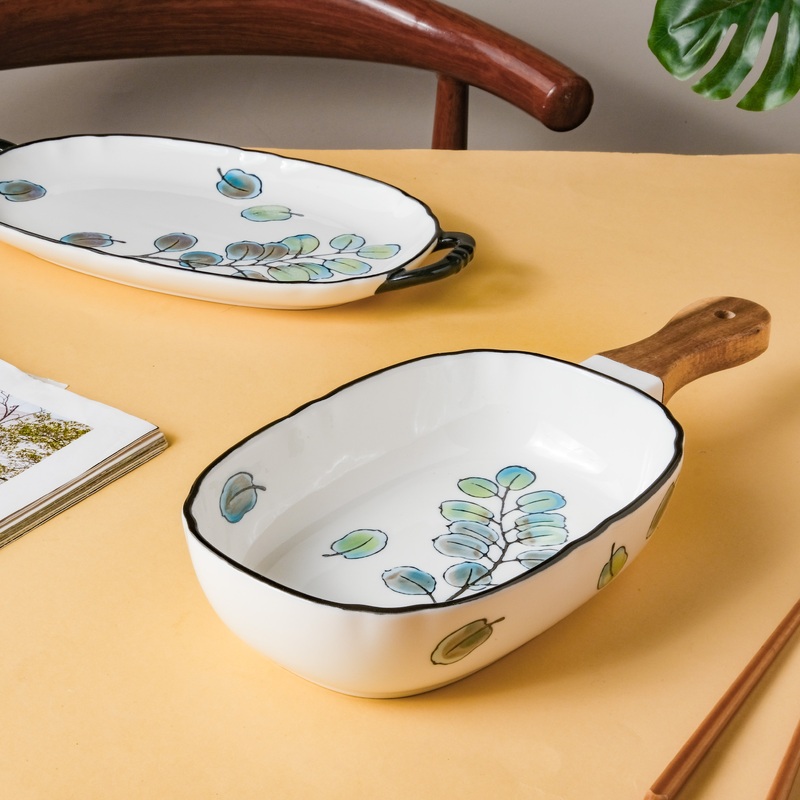 Leaf Ceramic Pasta Bowl