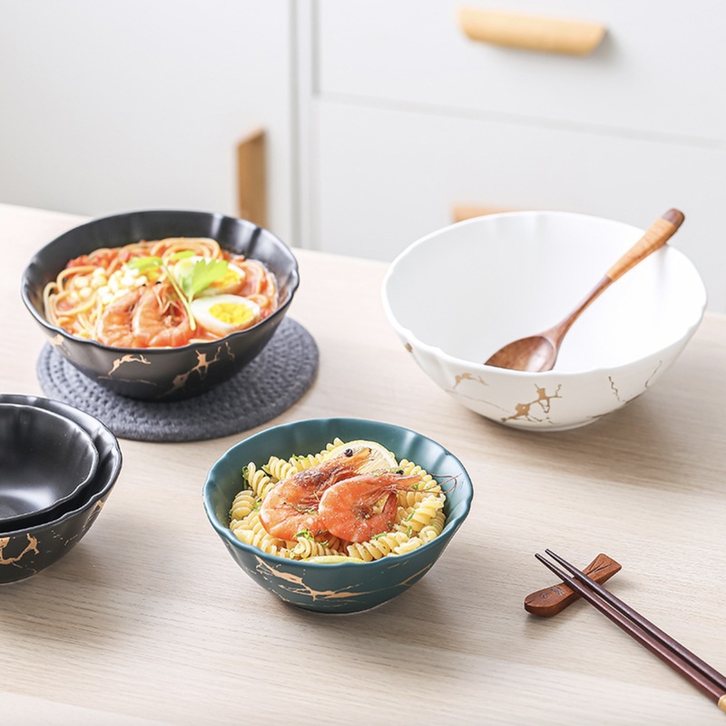 Marble Texture Soup Bowl