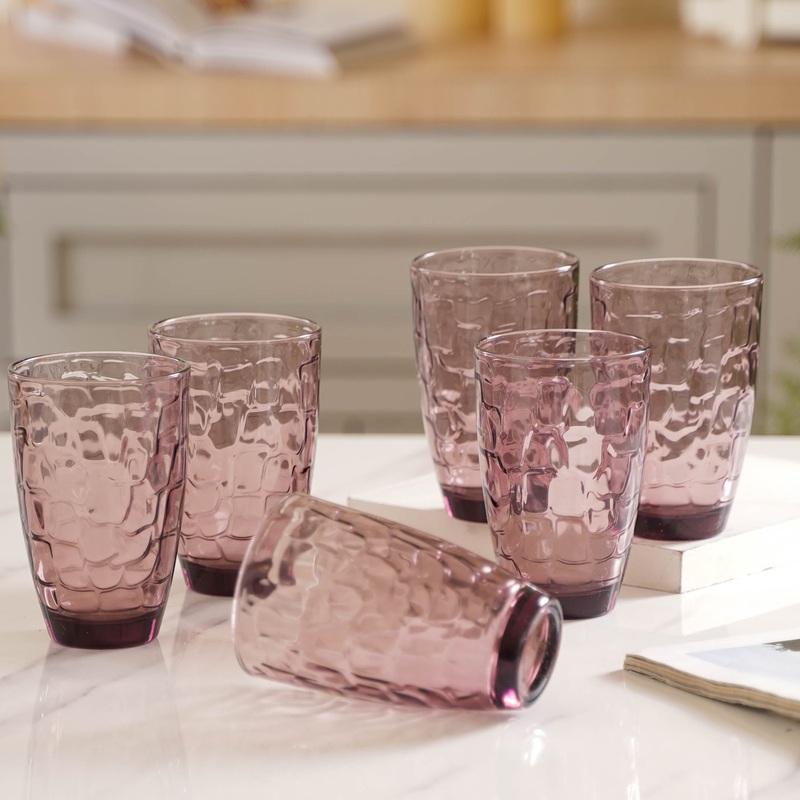 Mauve Orchid Water Tumbler Set of 6