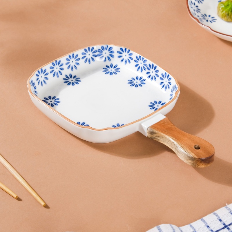 Square Ceramic Pasta Plate