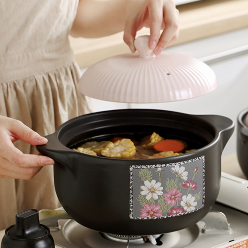 Ceramic Casserole Pot Large