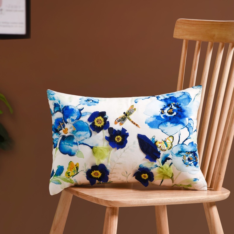 Floral Throw Pillow Cover
