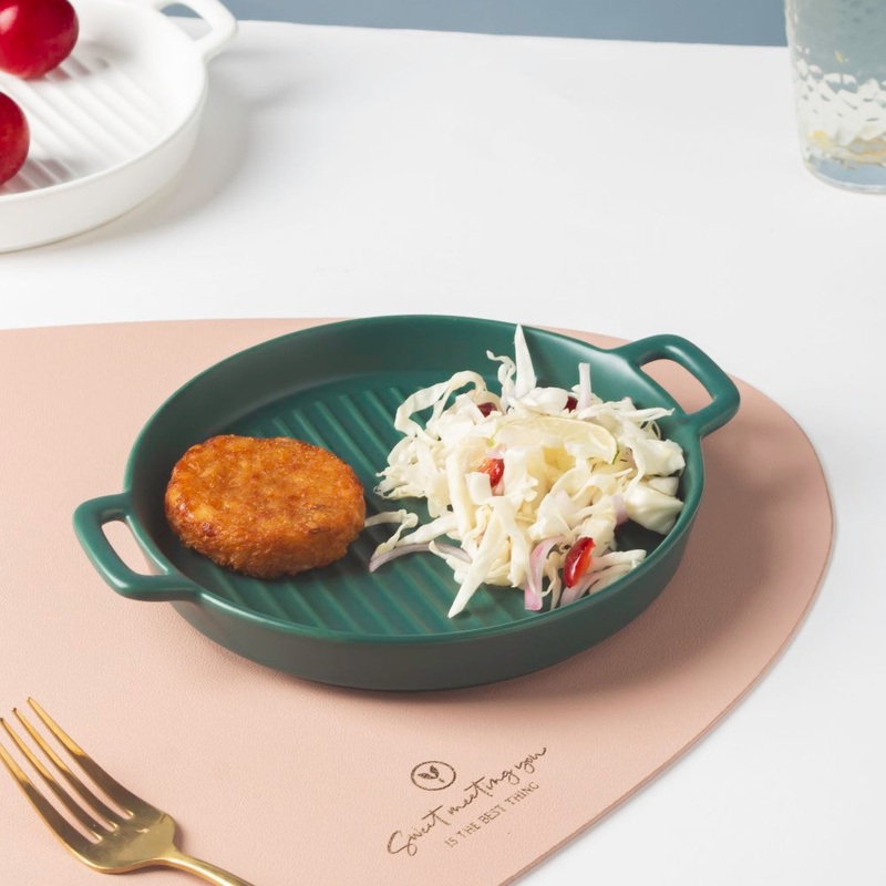Green Oven Plate Small