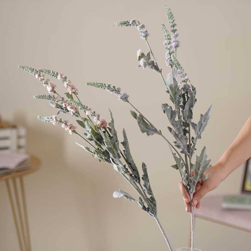 Tall Leaf And Flower Branch