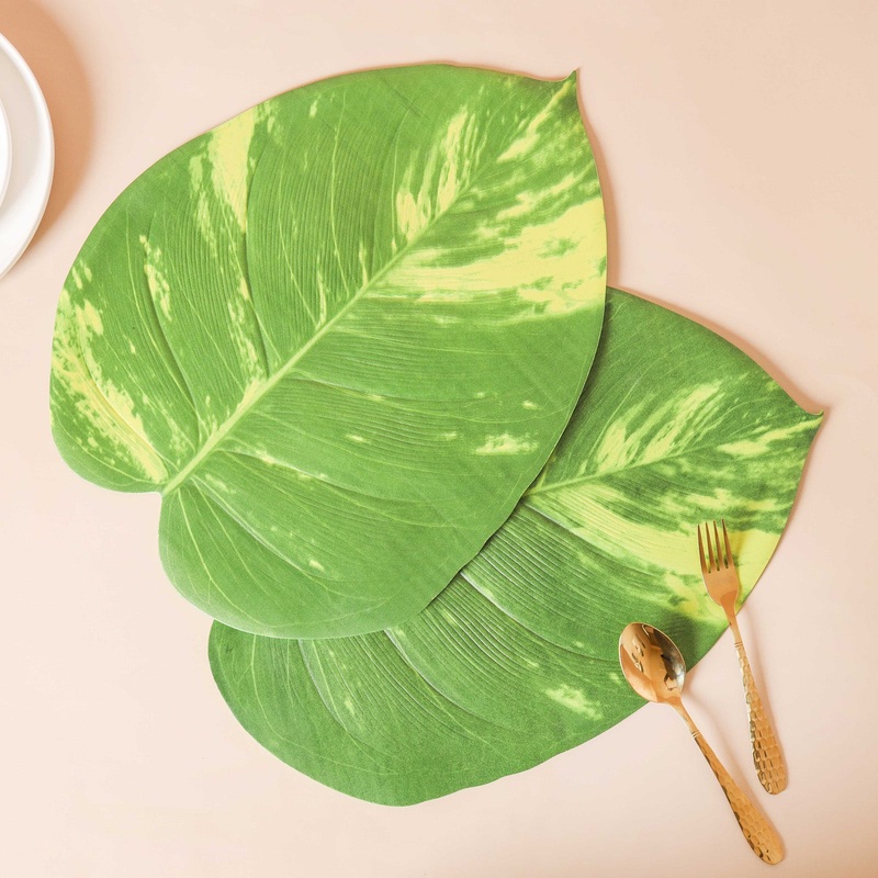 Tropical Leaf Table Mat Set of 2