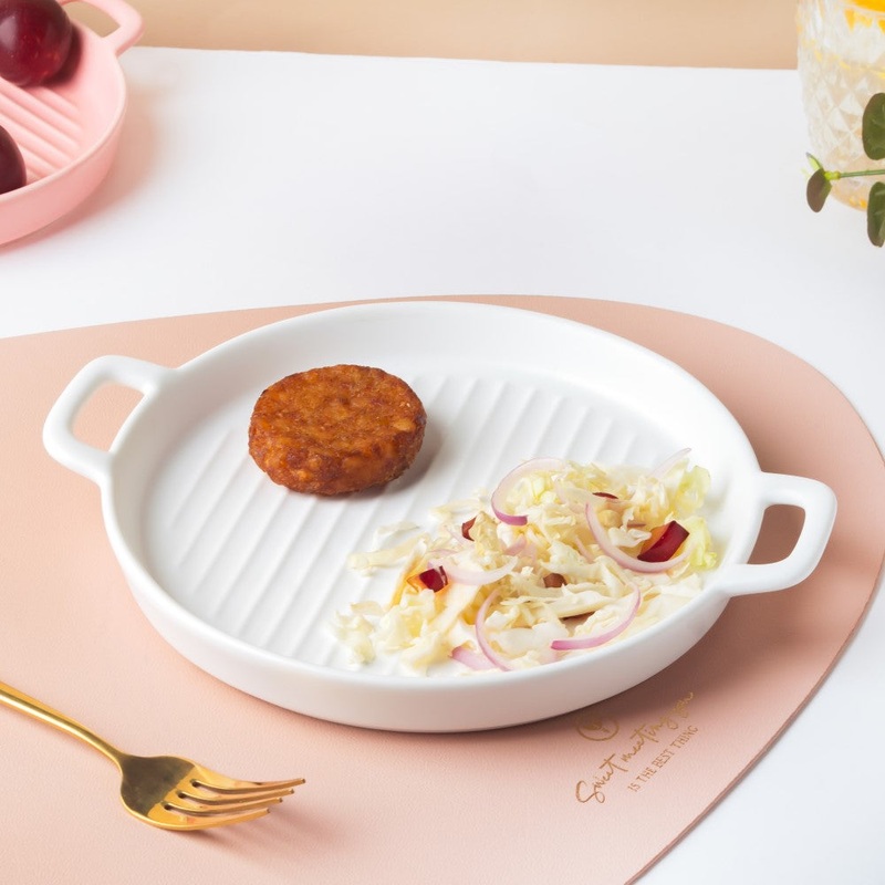 White Oven Plate Large