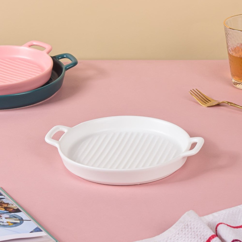 White Oven Plate Small