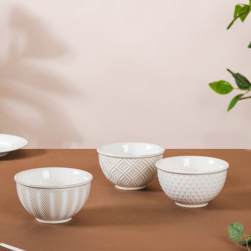 Chevron Ceramic Bowl 300 ml