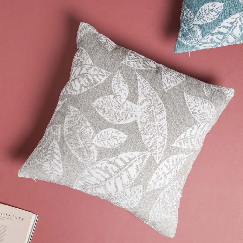Leaf Cushion Cover Grey