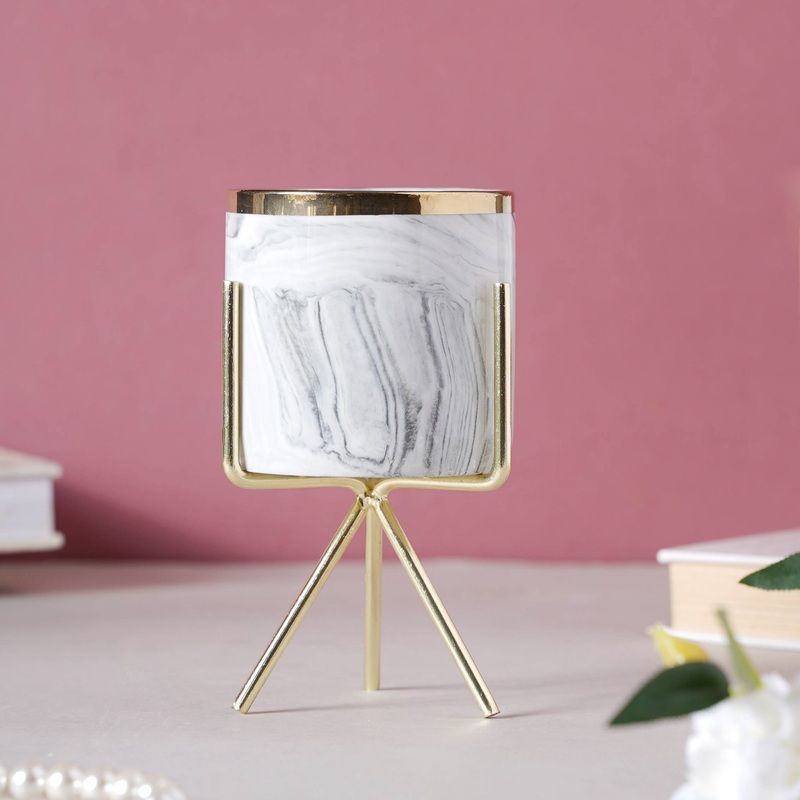 Marble Planter With Stand (M)