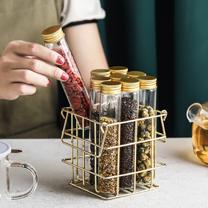 Metal Stand with Mini Jar
