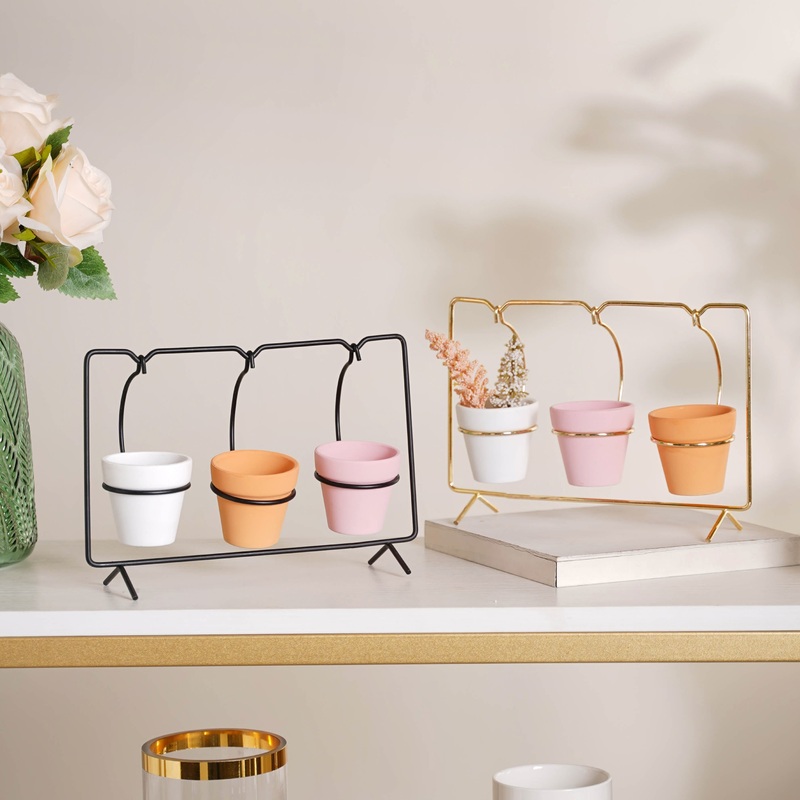 Rectangular Metal Stand Planter