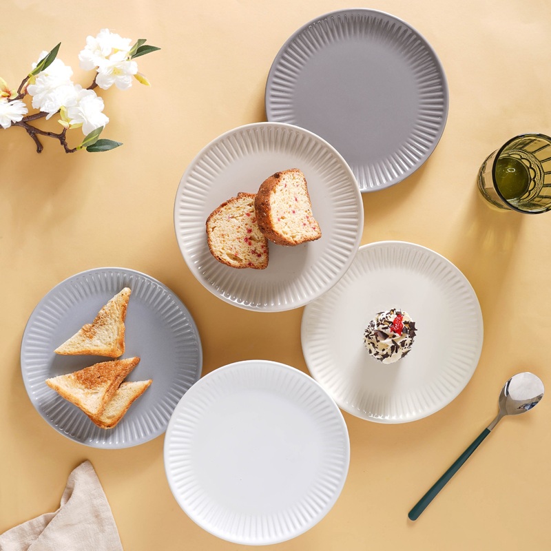 Snack Ceramic Plate 8 inch