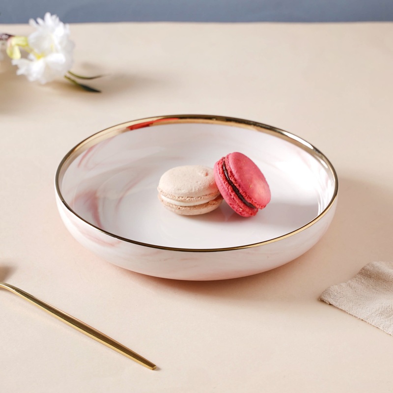 Pink Marble Deep Dish