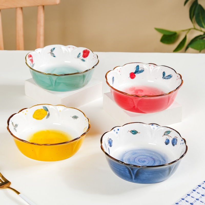 Printed Ceramic Serving Bowl 300 ml