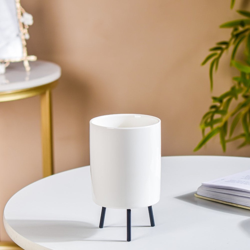 White Porcelain Table Planter