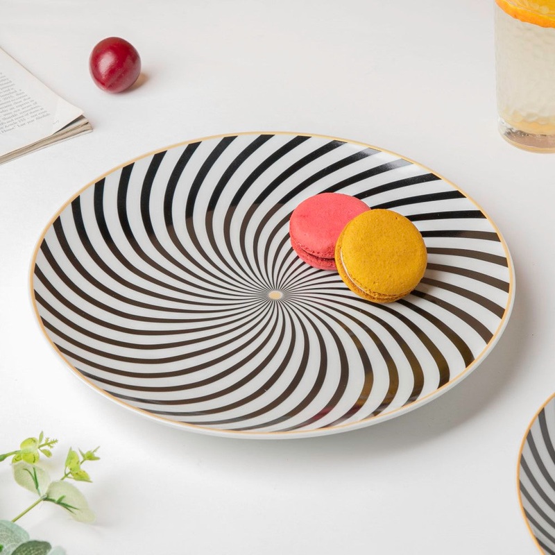 La Mode Spiral Dinner Plate 10 Inch