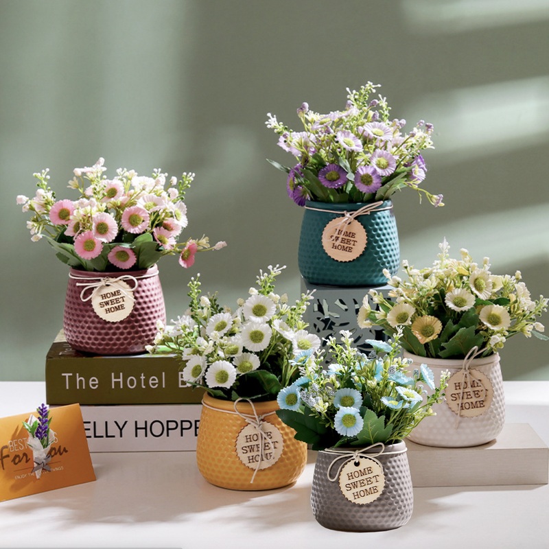 Textured Flower Pot